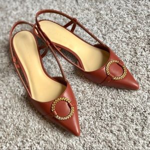 CHARLES & KEITH  Circle Buckle Pointed Toe Sandals